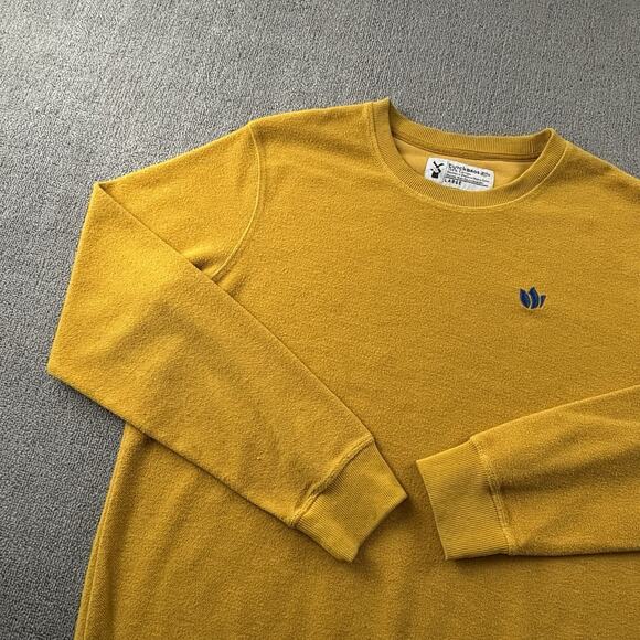 Dutch Bros Sweater Adult Large Yellow Long Sleeve Casual Coffee Men's - Picture 2 of 14